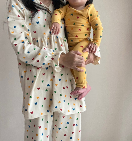 하트 ❤️ 쫀쫀 Baby mom 커플잠옷