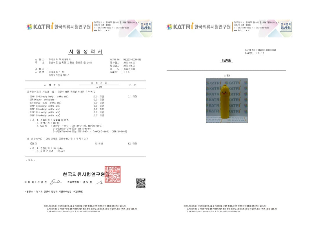 gift 오리칫솔케이스