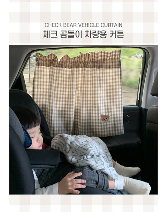 Baby 곰돌이 차량용 커튼