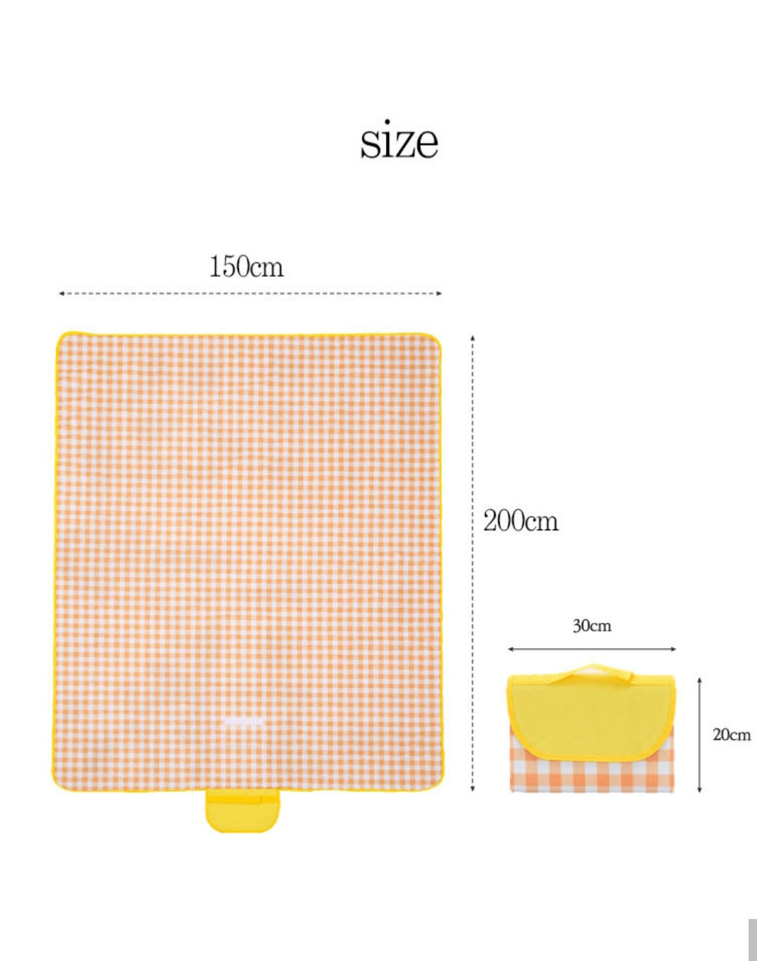 체크 피크닉 돗자리